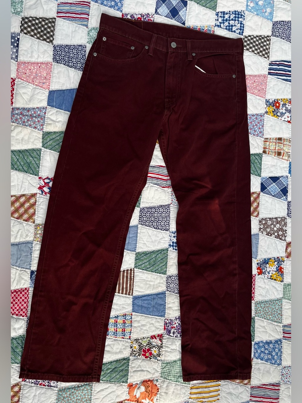 Levi's Men's Straight Corduroy Jeans in Rust
